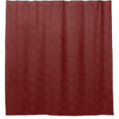 Maroon mit Gold Wirbel Duschvorhang (Vorderseite)