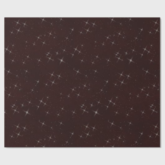 Maroon mit weißen Glitzern Geschenkpapier (Flach)