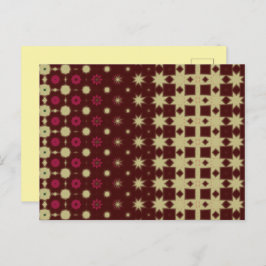 Maroon Modern Thank You Card Postkarte