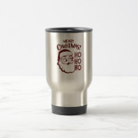 Maroon Monochrome Moderne frohe Weihnachten