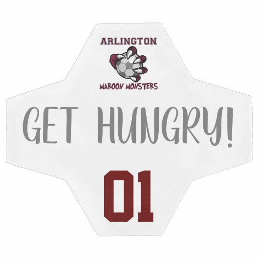 Maroon Monsters Fußball (Flach)