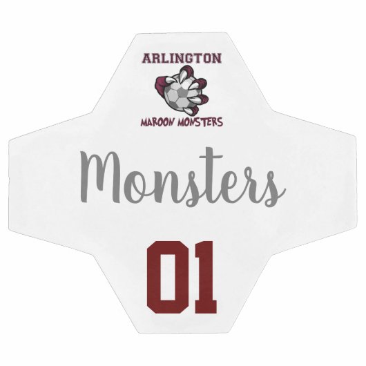 Maroon Monsters Fußball (Flach)