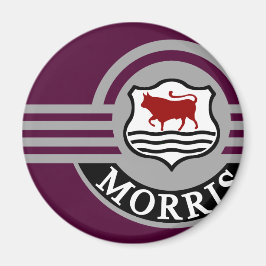 Maroon Morris Minor Kühlschrank Magnet