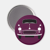 Maroon Morris Minor Kühlschrank Magnet (Vorderseite/Rückseite)