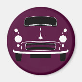 Maroon Morris Minor Kühlschrank Magnet (Vorne)