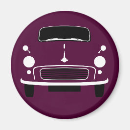 Maroon Morris Minor Kühlschrank Magnet