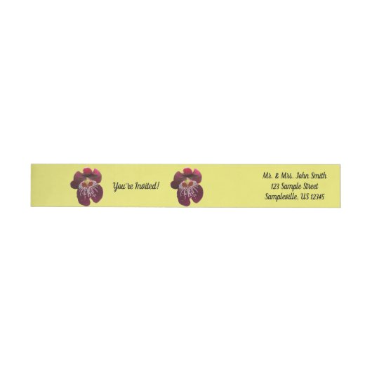 Maroon Orchideen II Elegante Blumen (Person)