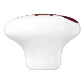 Maroon Orchids I Beautiful Red Floral Keramikknauf (Seitenansicht)