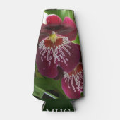 Maroon Orchids II Elegante Flaschenkühler (Vorderseite)