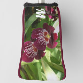 Maroon Orchids II Elegante Golf Headcover (Rotieren 90)