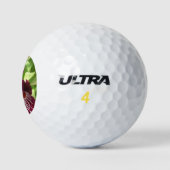 Maroon Orchids II Elegante Golfball (Logo)