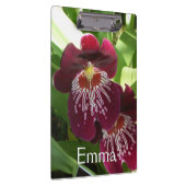 Maroon Orchids II Elegante Klemmbrett (Rechts)