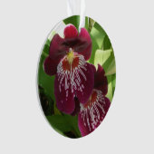 Maroon Orchids II Elegante Ornament (Vorderseite)