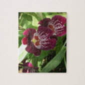 Maroon Orchids II Elegante Puzzle (Vertikal)