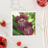 Maroon Orchids II Elegante Serviette (Beispiel)