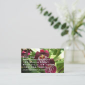 Maroon Orchids II Elegante Visitenkarte (Stehend Vorderseite)