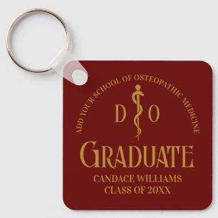 Maroon Osteopathic Medical School Abschluss Schlüsselanhänger