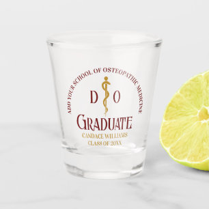 Maroon Osteopathic Medical School Abschluss Schnapsglas