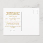 Maroon Osteopathic Medical School Graduate Foto Ankündigungspostkarte (Rückseite)