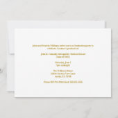 Maroon Osteopathic Medical School Graduation Party Einladung (Rückseite)