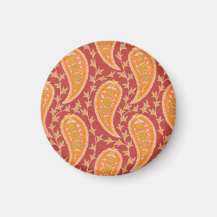 Maroon Paisley: Türkischer Cucumber-Ornament. Magnet