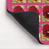Maroon Pansy Mouse Pad Mousepad (Ecke)