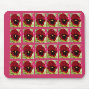 Maroon Pansy Mouse Pad Mousepad