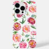 Maroon Peonies Case-Mate iPhone Hülle (Rückseite)