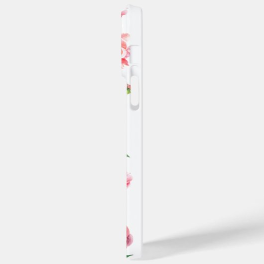 Maroon Peonies Case-Mate iPhone Hülle (Rückseite / Links)