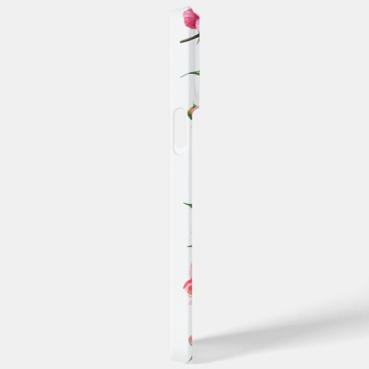 Maroon Peonies Case-Mate iPhone Hülle (Rückseite / Rechts)