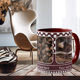 Maroon Personalisiert Foto Rahmen Kaffee Tasse