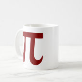Maroon Pi Symbol Tasse (Vorderseite Links)