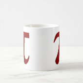 Maroon Pi Symbol Tasse (Mittel)