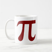 Maroon Pi Symbol Tasse (Links)