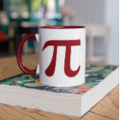 Maroon Pi Symbol Tasse