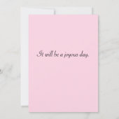 Maroon & Pink Window Wedding Einladung (Rückseite)