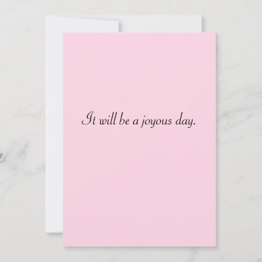 Maroon & Pink Window Wedding Einladung (Rückseite)