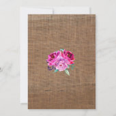 Maroon Plum Surprise 50. Party Einladung (Rückseite)