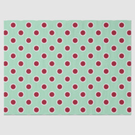 Maroon Polka Dots zum Grünbuch über Minze Seidenpapier