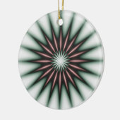Maroon Radiant Pattern Keramik Ornament (Links)