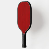 Maroon Red Bamboo Wood Grain Look Pickleball Schläger (Links)