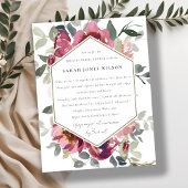 MAROON RED BLUSH ROSE FLORA FAHRT MIT DEM BRAUTPAR POSTKARTE