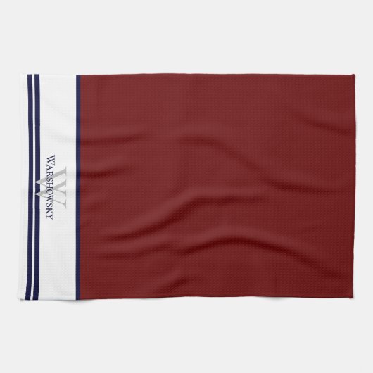 Maroon Red Geschirrtuch (Horizontal)