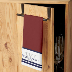 Maroon Red Geschirrtuch