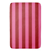 Maroon Red Pink Stripes Design Badematte (Vorderseite Vertikal)