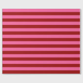 Maroon Red Pink Stripes Design Geschenkpapier (Flach)