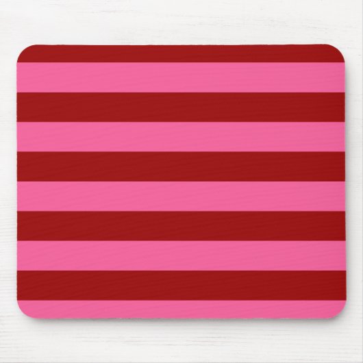 Maroon Red Pink Stripes Design Mousepad (Vorne)