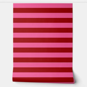 Maroon Red Pink Stripes Design Tapete