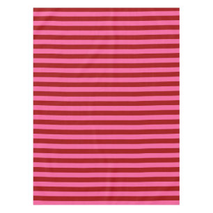 Maroon Red Pink Stripes Design Tischdecke
