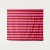 Maroon Red Pink Stripes Design Wandteppich (Vorderseite (Horizontal))